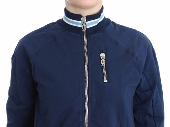 John Galliano Cardigan en coton zippé bleu pour femme - Image 5