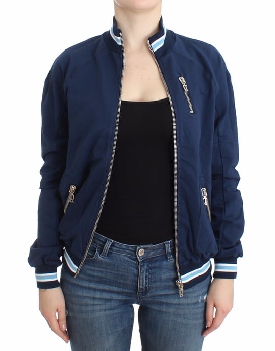 John Galliano Cardigan en coton zippé bleu pour femme - Image 6