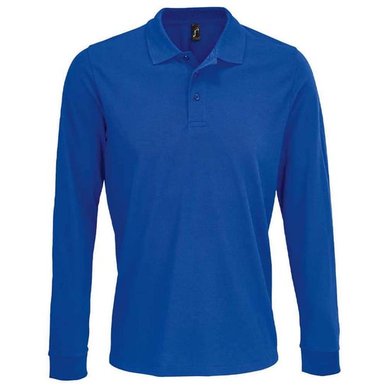SOLS Unisex Adult Prime Pique Langarm-Poloshirt (Königsblau) - Image 1