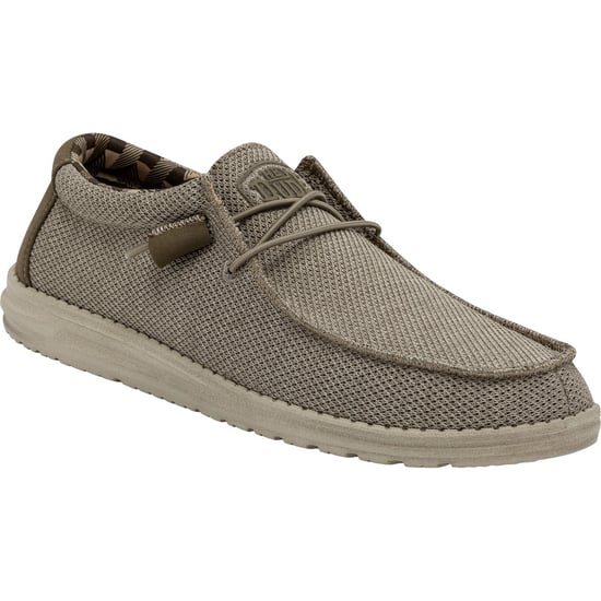 HEYDUDE Wally Sox Faux Suede Herren Beige Bootsschuhe - Image 1
