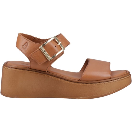 Hush Puppies Beatrix Wedge Damen Sandalen aus Leder in Tan - Image 5