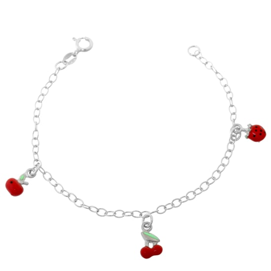 Orphelia 'Apple' Kinder 925 Sterling Silber Set: Armband + Ohrringe - Silber SET-7149/2 - Image 2