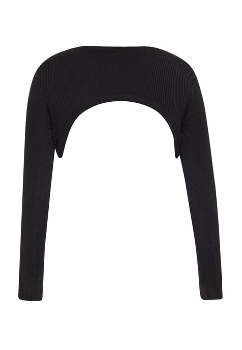 Mymo Crop-Top Damen schwarz - Image 4