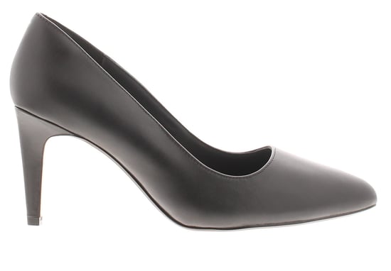 Clarks Womens Court Shoes Laina Rae Leather Slip On black - Image 2