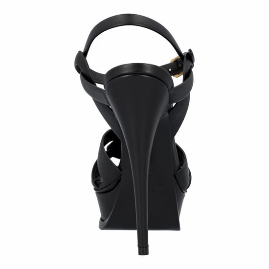 Saint Laurent Tribute Platform Sandals Black
