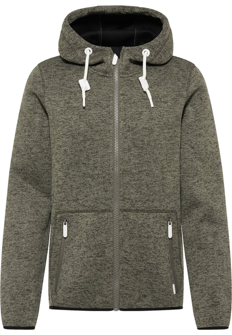 ICEBOUND Serie yuka Strickfleecejacke Herren Oliv Melange - Image 1