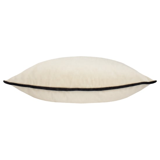 Paoletti Torto Mottled Velvet Contrast Piped Polyester Filled Cushion