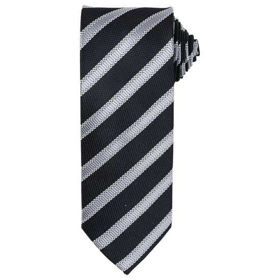 Premier - Krawatte für Herren (Schwarz/Dunkelgrau) - Image 1