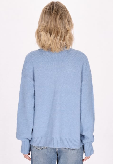 Mymo Strickjacke Damen hellblau - Image 4