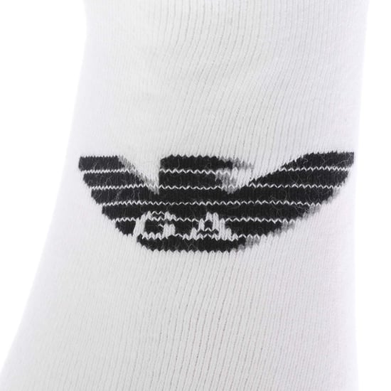 Men's Emporio Armani 2 Pack of Socks in White