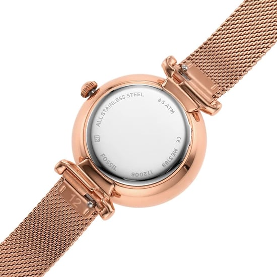 Fossil Carlie Mini Me Women's Rose Gold Watch ME3188