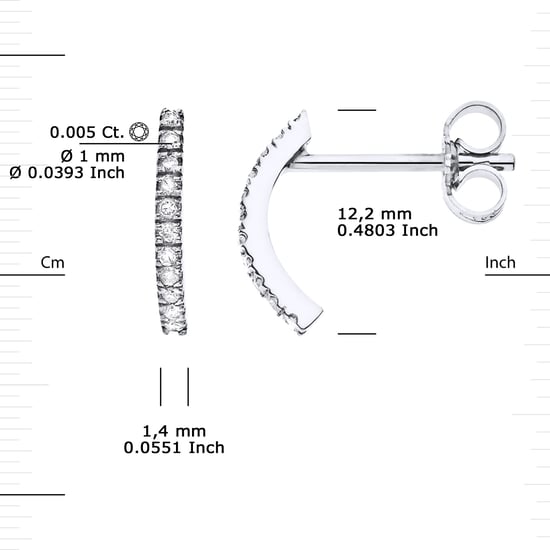 DIADEMA - Earrings - Diamonds - White Gold