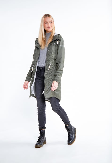 Schmuddelwedda Regenmantel Damen oliv - Image 2