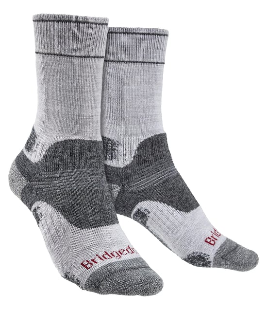Bridgedale - Womens Wandern Midweight Merino Socken - Silber / Grau - Image 1