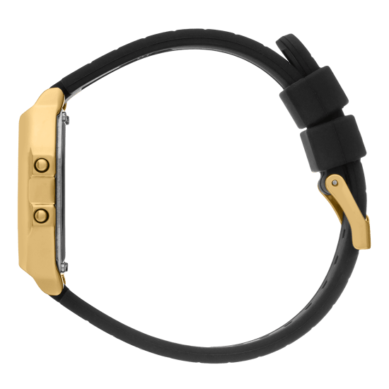 Ice Watch Ice Digit Retro - Metall Gold Spiegel - Schwarze Unisex-Uhr 022731 - Image 2