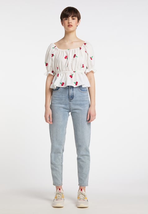 myMo Blouse cropped brodée osha - Image 4