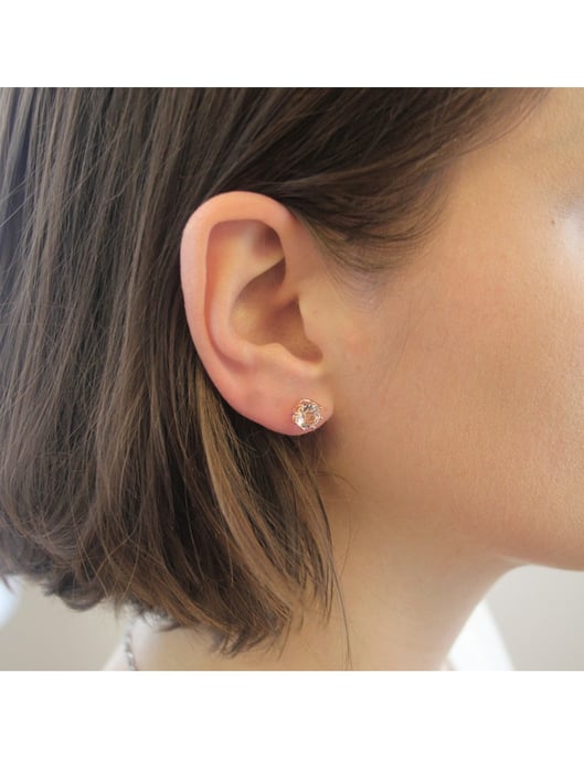 Lily Ohrringe - Rose Gold und Kristall - Image 2