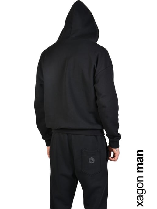 Xagon Man Sweatshirt Fleece Herren Schwarz - Image 4