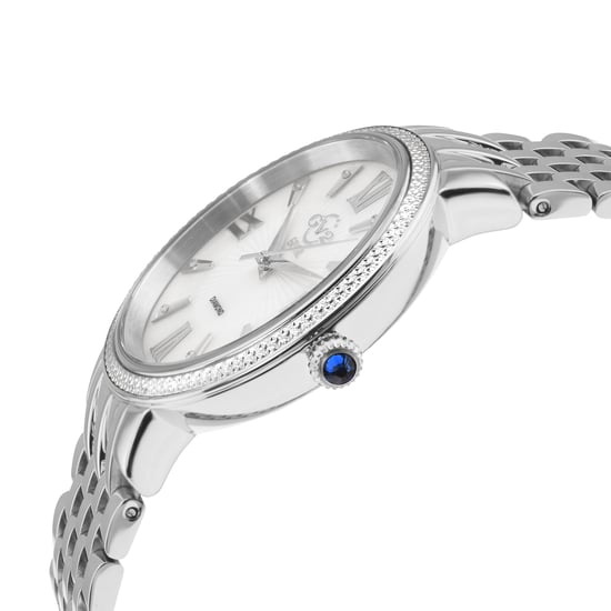 GV2 Womens Genoa Diamond 12530 Schweizer Quarz Silber Edelstahl Uhr - Image 3