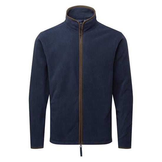 Premier Herren Artisan Fleece-Jacke (Marine/Braun) - Image 1