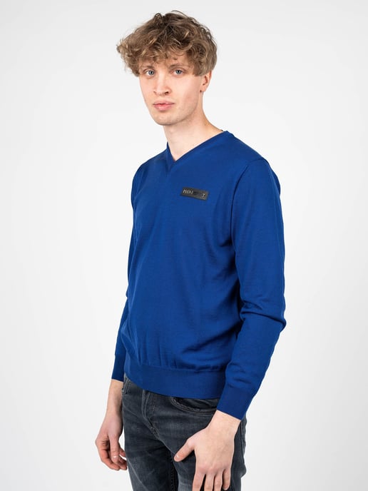Plein Sport Pullover Merino Herren blau - Image 3