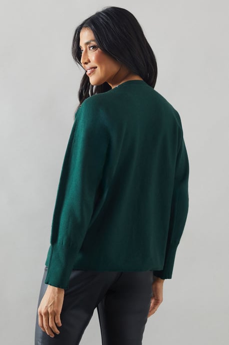 Stud Detail Boat Neck Jumper