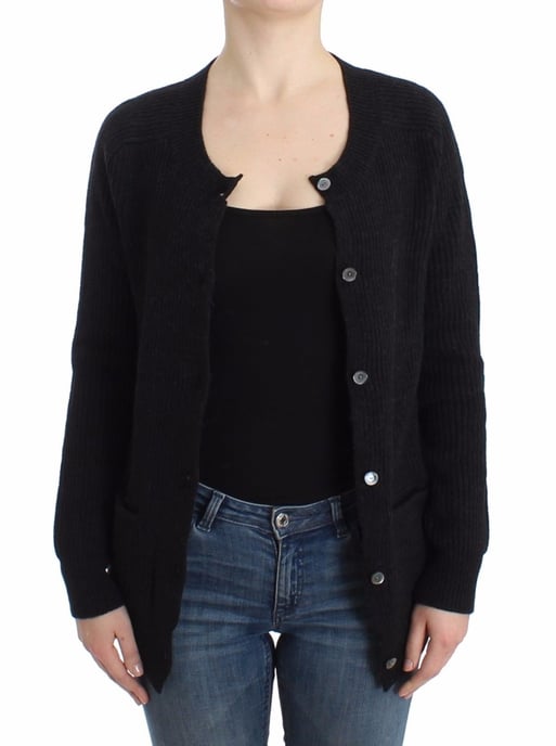 Galliano Black wool cardigan