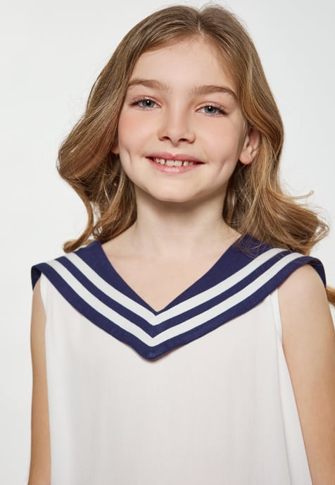 Dreimaster Bluse Mädchen (Kids) Wollweiß - Image 5