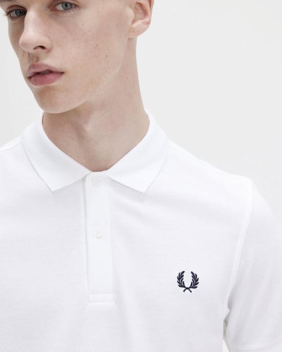 Fred Perry Herren Unifarbenes Signature Polo-Shirt NOS - Image 4
