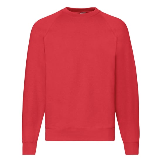 Fruit Of The Loom Herren Raglan-Ärmel Belcoro® Sweatshirt (Rot) - Image 1