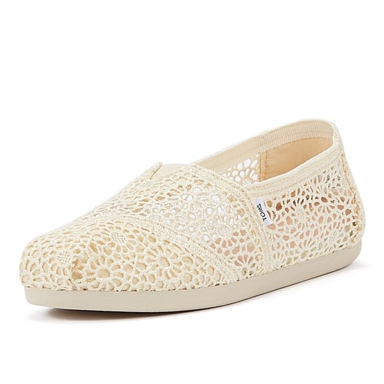 Toms Apargata Crochet Natural Espadrilles Damen Beige Sandale - Image 3