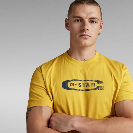 G-Star RAW Distressed Old School Logo T-Shirt
