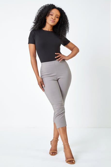 Petite Cropped Stretch Trouser - Image 4