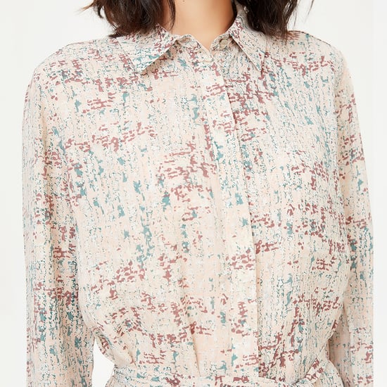 Leicht bedrucktes Shirt-Kleid - Image 5