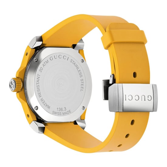 Gucci YA136317 Herrenuhr mit gelbem, besticktem Tiger-Zifferblatt - Image 2