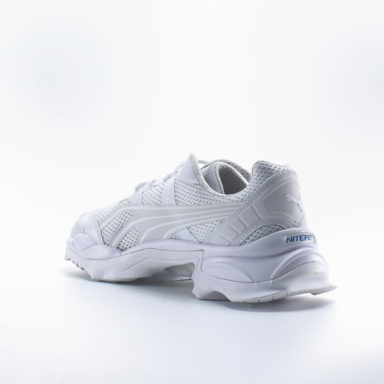 Puma Nitefox Crossin' White Textile Mens Lace Up Trainers 371499 02