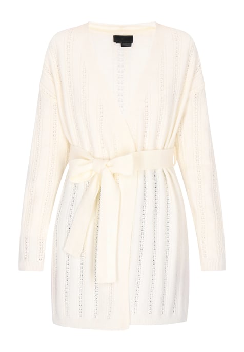 Dreimaster Cardigan Damen Wollweiss - Image 1