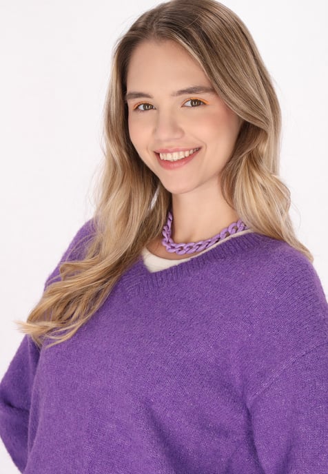 Mymo Pullover Damen violett - Image 5