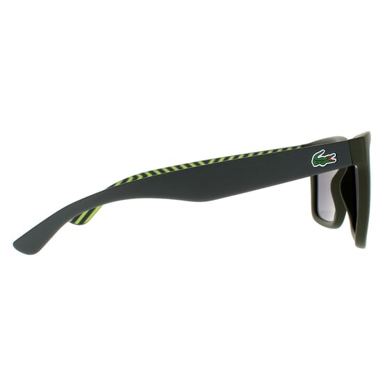 Lacoste Rectangle Mens Matte Green Green Mirror Sonnenbrillen - Image 4