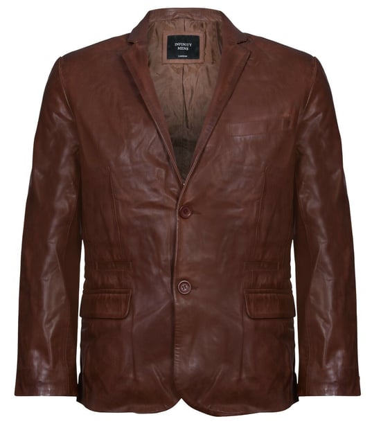 Jacket Leather blazer Soft Italian tailored coat