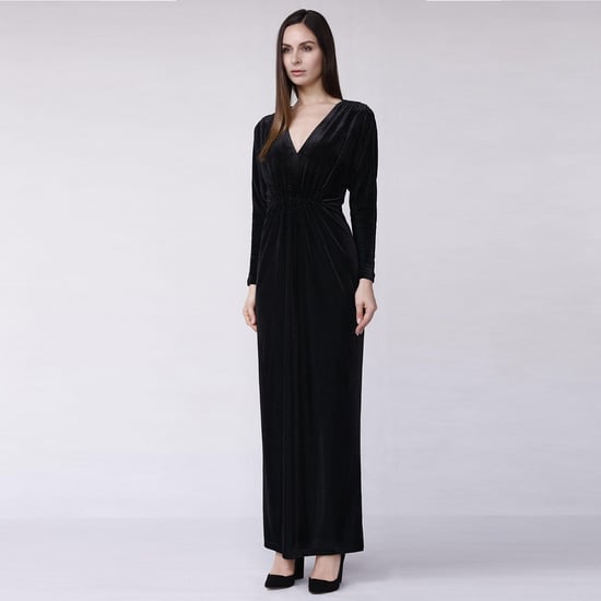 Abendkleid aus strukturiertem Samt - Image 1