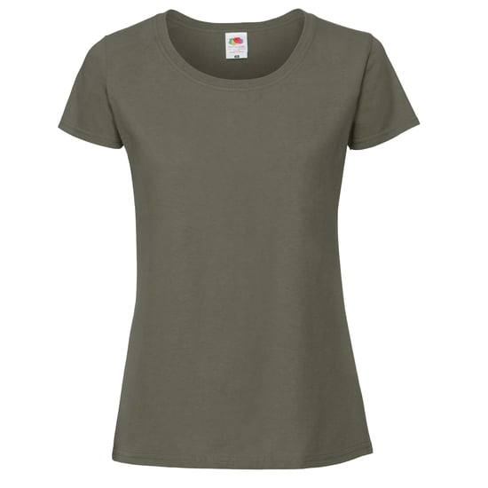 Fruit Of The Loom Womens/Ladies Ringspun Premium T-Shirt (Deep Green) - Image 1