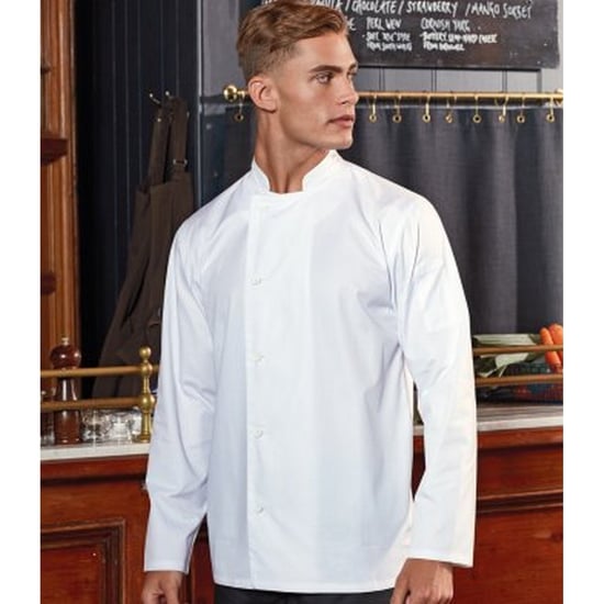 Premier - "Essential" Kochjacke für Herren (Weiß) - Image 3