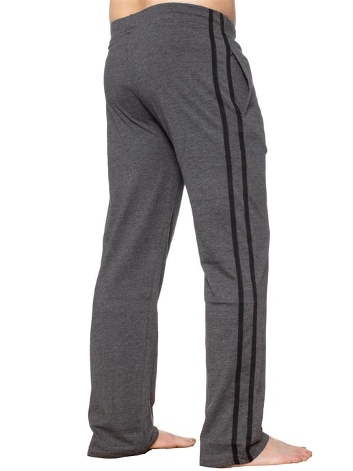 Enzo | Herren T-Shirt & Hose Loungewear Set - Schwarz/Kohle - Image 4