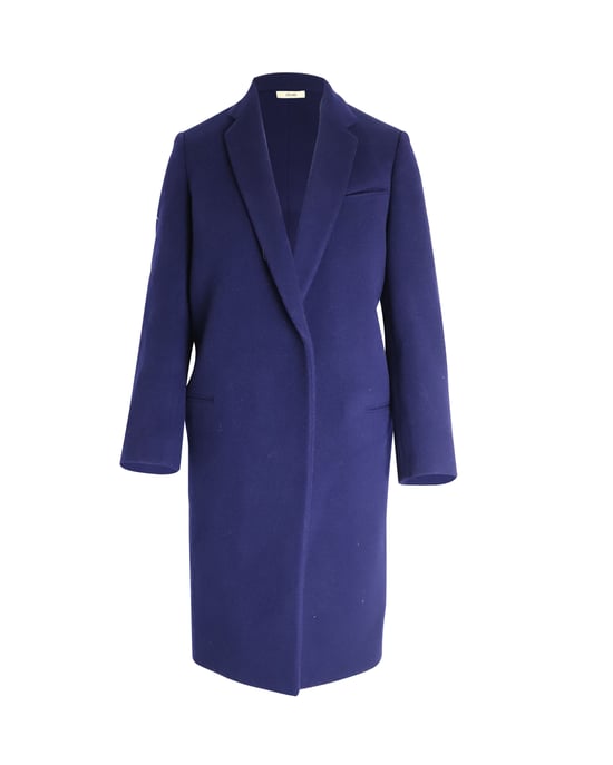 Celine Offene Vorderjacke aus blauer Wolle - Image 1