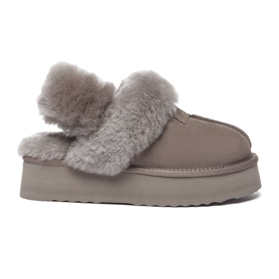 EVER AU Australia Women Fantail Leather Slippers With Two Removable Straps
