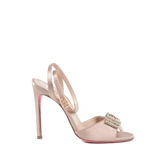 Satin Bow Sandal - Blush