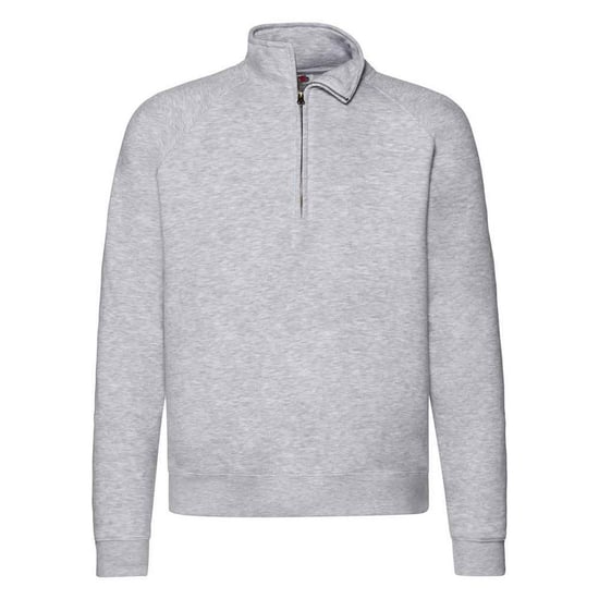 Fruit of the Loom - "Premium" Sweatshirt Reißverschluss für Herren (Grau meliert) - Image 1