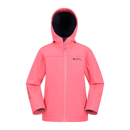 Mountain Warehouse Childrens/Kids Exodus Wasserfeste Soft Shell Jacke (Bubblegum Pink) - Image 1