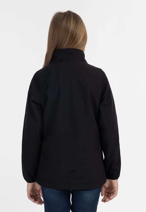 Schmuddelwedda Softshelljacke - recyceltes Material Mädchen schwarz - Image 4